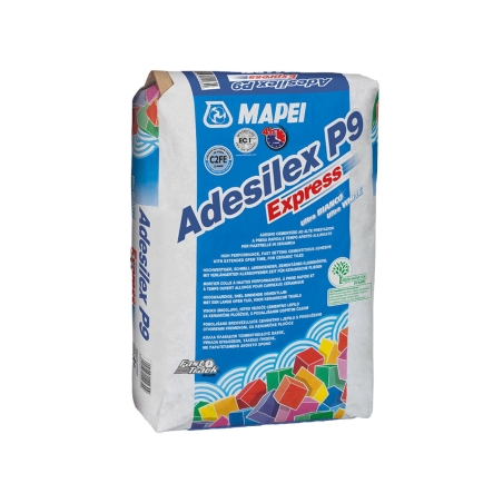 Adesivo cementizio Adesilex P9 Express Mapei 25Kg Bianco -1