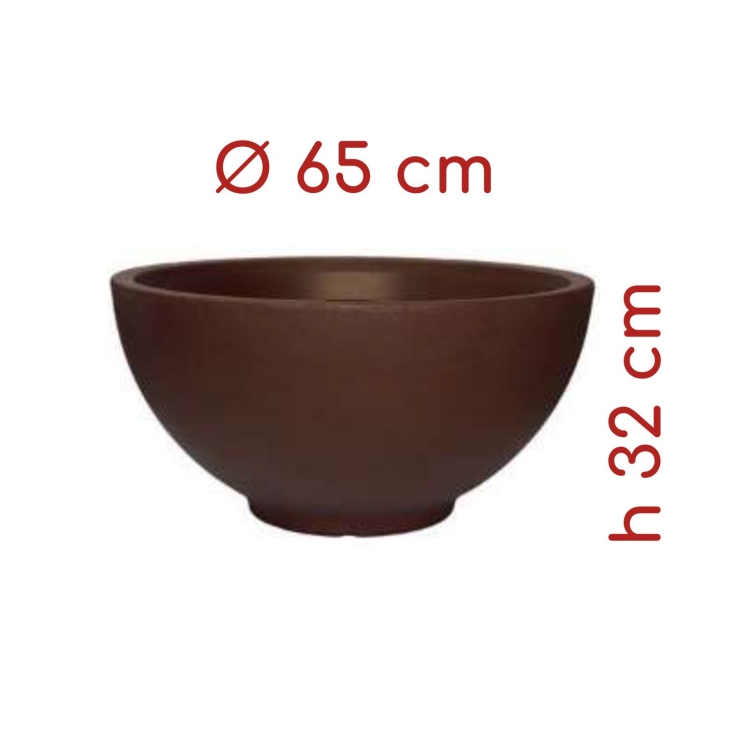 Vaso piante e fiori a ciotola Atena Monacis Ø 65 cm -2