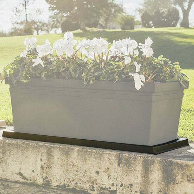 Sottovaso rettangolare per fioriere Monacis -2