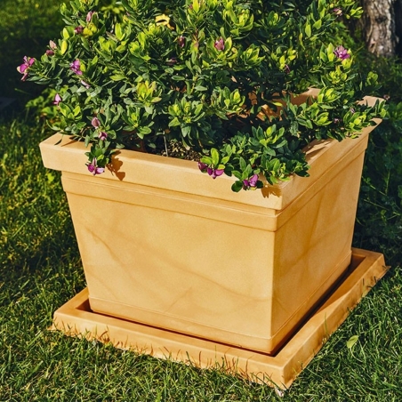 Sottovaso quadrato per vasi Monacis -4