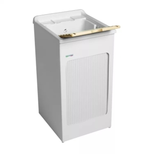 Mobile lavatoio 45x50x87h cm con vasca Lavacril Colavene bianco -1