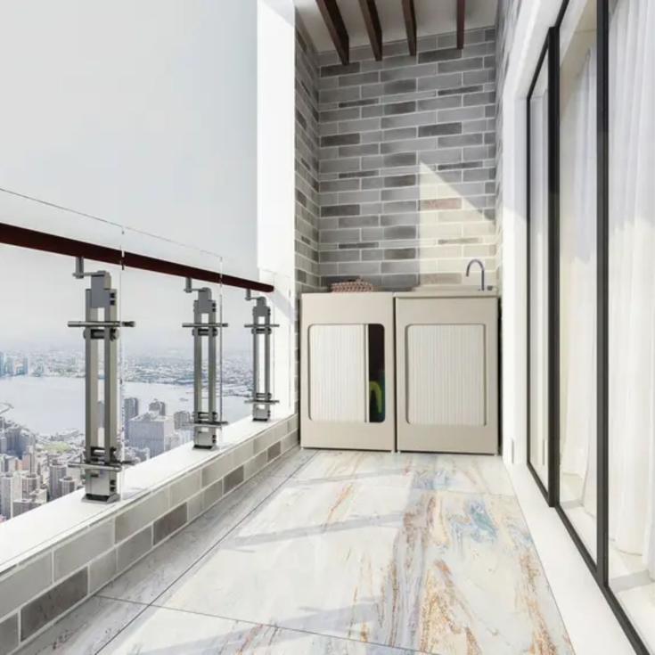 Mobile contenitore 60x60x84h cm con serranda avorio Lavacril Box Colavene -2