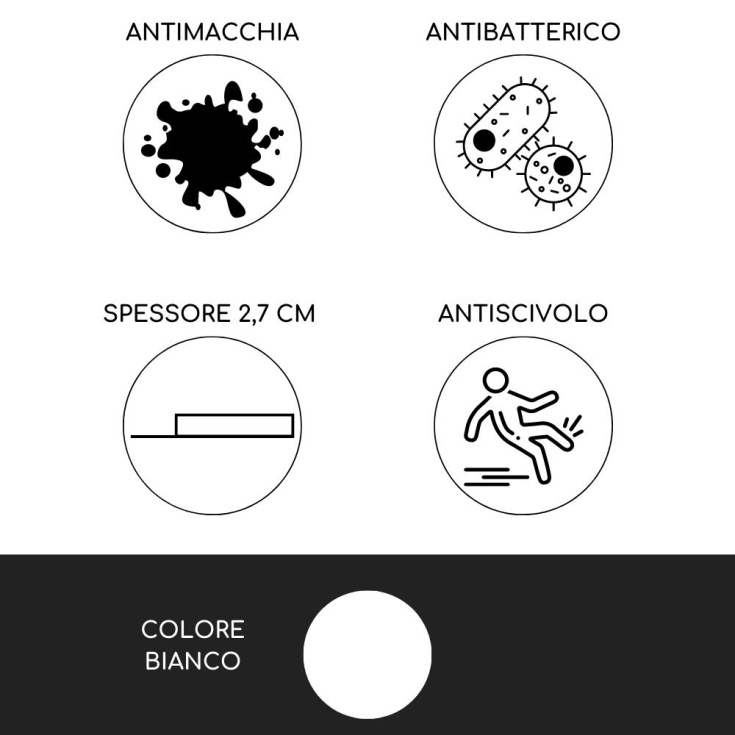 Piatto doccia 120x70 cm effetto pietra bianco Stone Agha -2