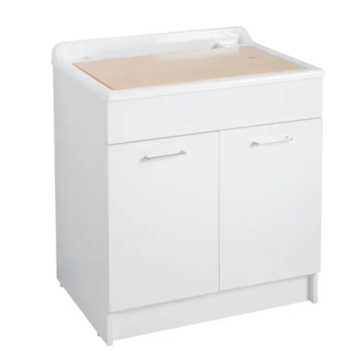 Lavatoio 75x50x86h cm senza cesto portabiancheria bianco Lindo Max Colavene -1