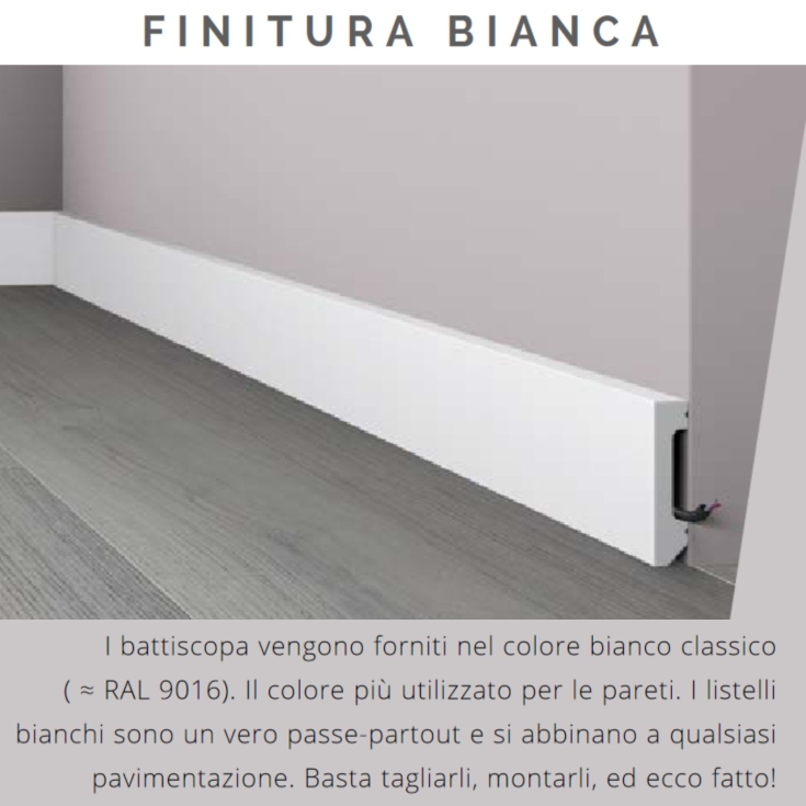 Battiscopa 38x13 mm in HDPS M38 Nomafloor NMC -3