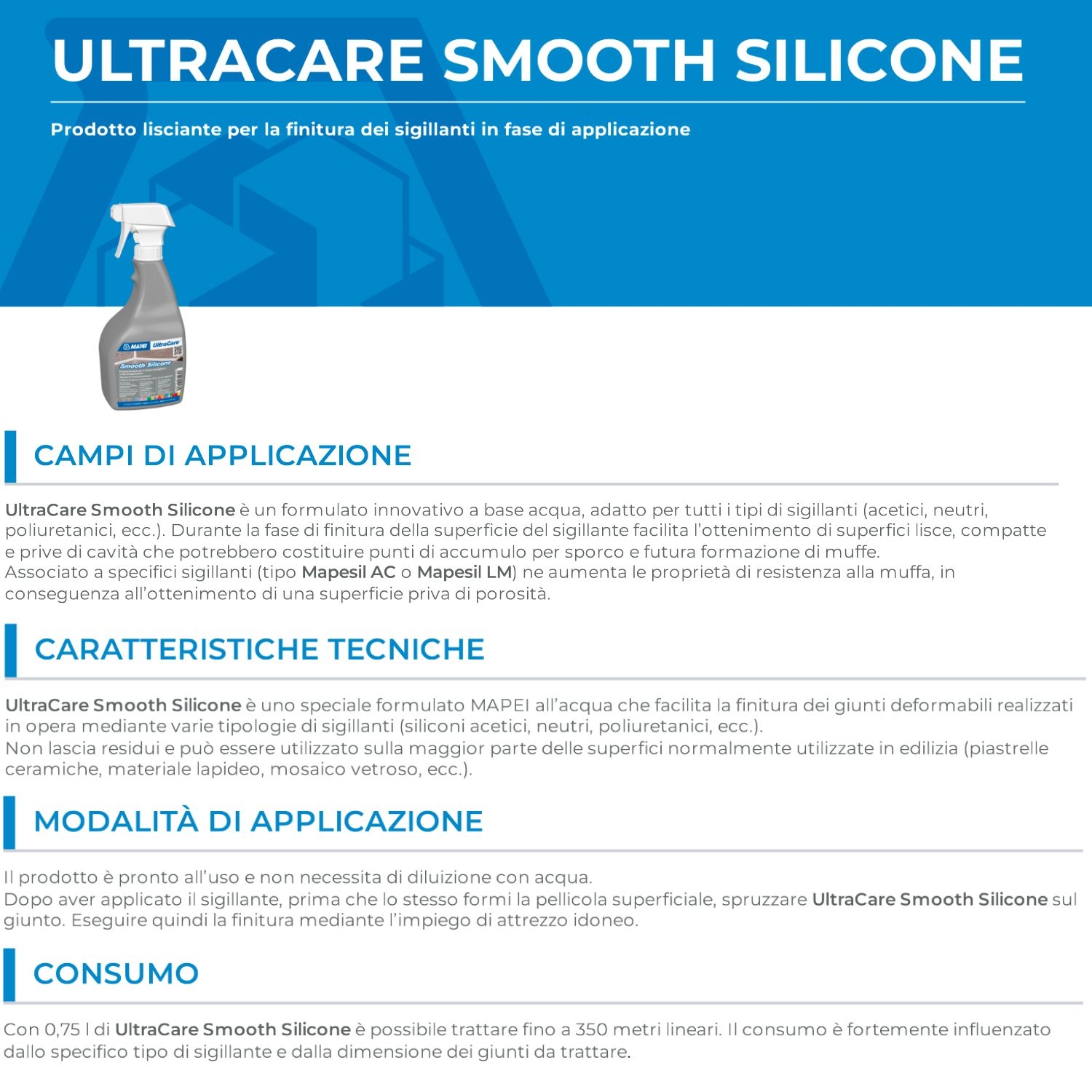 Residui di silicone o schiuma poliuretanica su marmo e pietre naturali