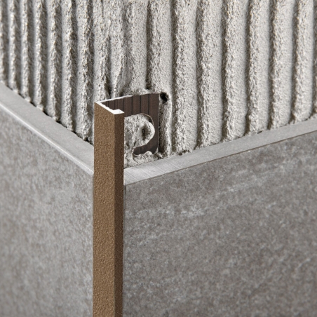 Profilo per rivestimenti 270 cm Proterminal Stone Bronze Progress Profiles -1