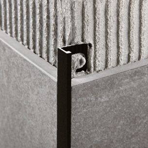 Profilo per rivestimenti 270 cm Proterminal Stone Black Progress Profiles -1
