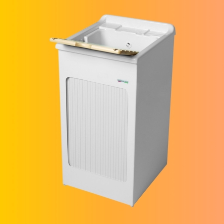 Mobile lavatoio 45x50x87h cm con vasca Lavacril Colavene bianco -2