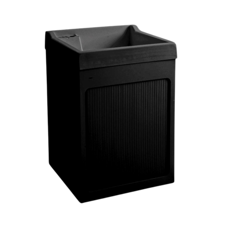 Lavatoio con coprilavatrice 73x67x109h cm con vasca Lavacril ON Colavene nero -1