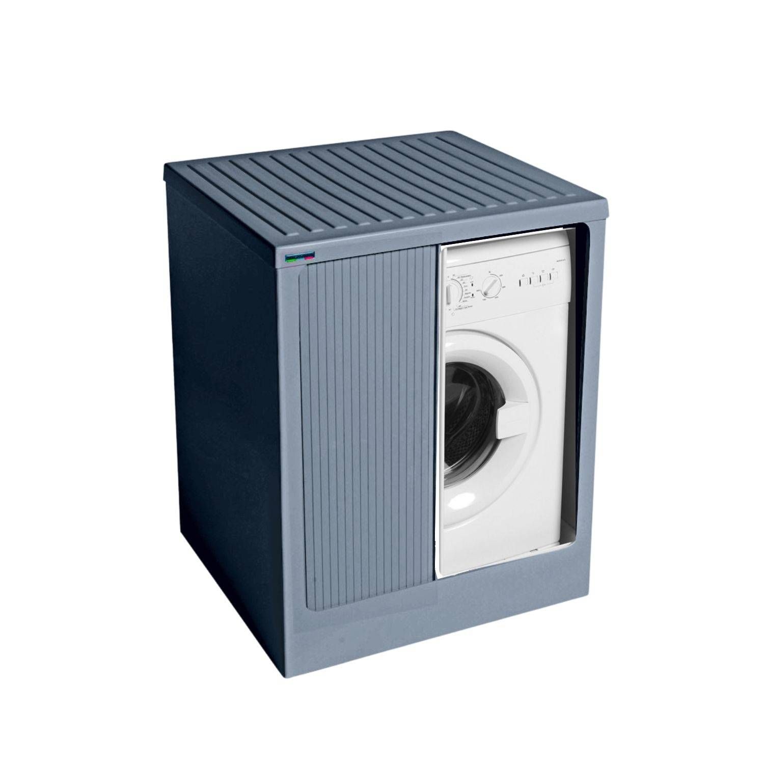 Mobile copri lavatrice 72x68x91h cm con serranda grigio Lavacril