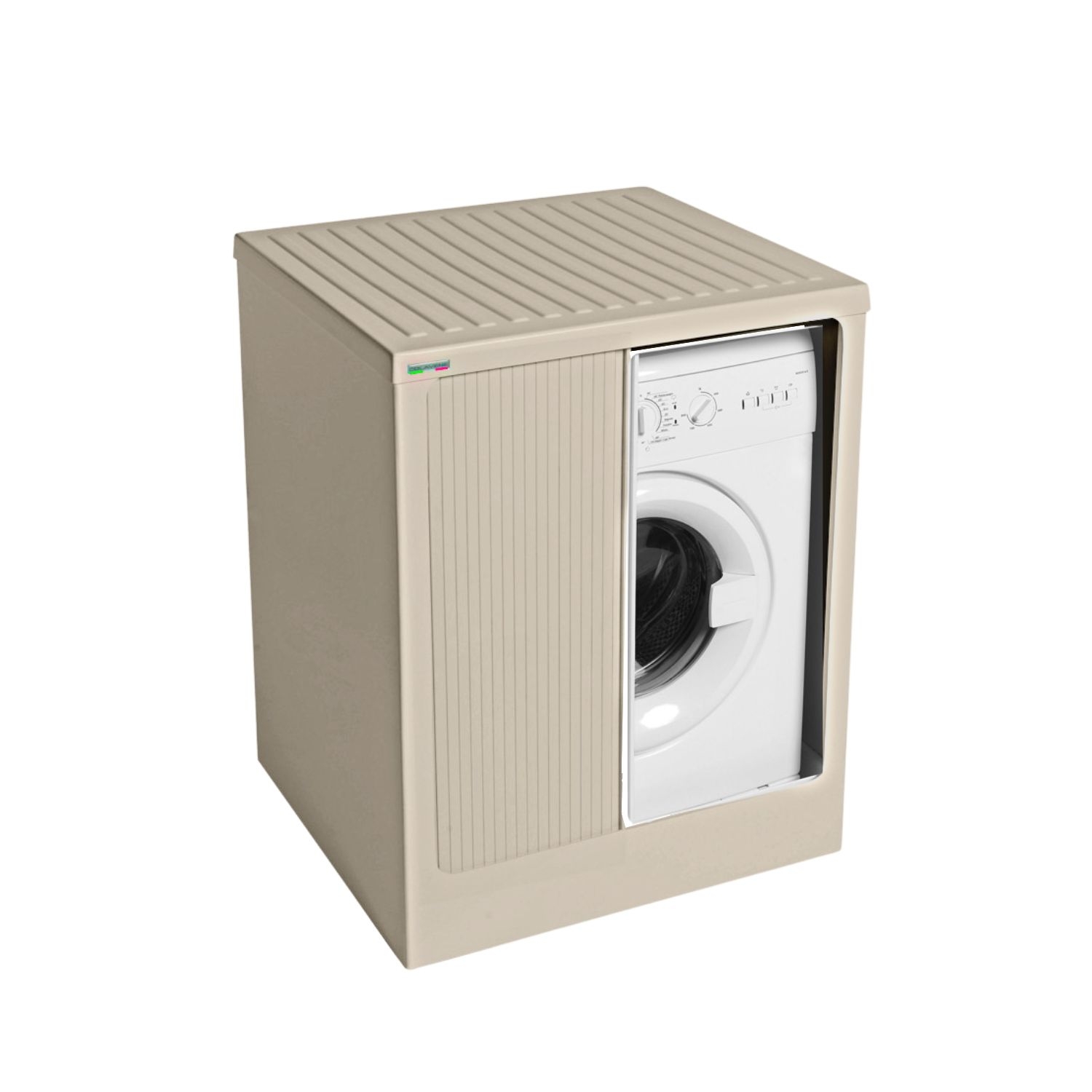 Mobile copri lavatrice 72x68x91h cm con serranda avorio Lavacril