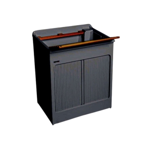 Mobile lavatoio 75x50x87h cm con vasca Lavacril Colavene nero -1