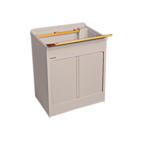 Mobile lavatoio 75x50x87h cm con vasca Lavacril Colavene avorio -1
