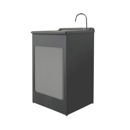 Mobile lavatoio 45x50x87h cm con vasca Lavacril Colavene grigio -1