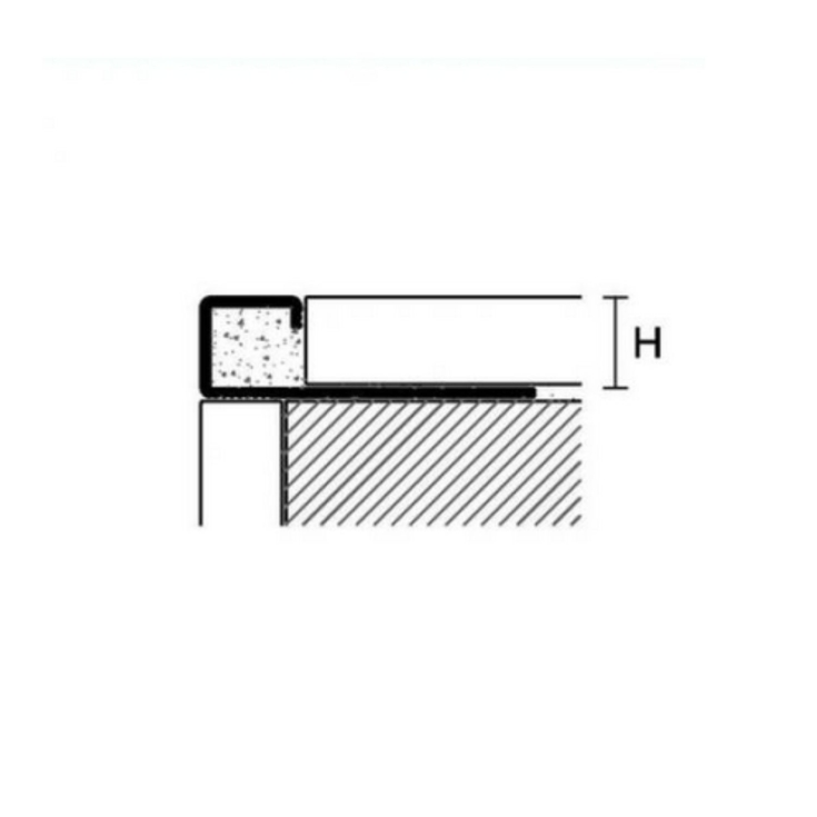 Profilo in alluminio anodizzato 270cm ProAngle Q Profilpas ZQAN -2