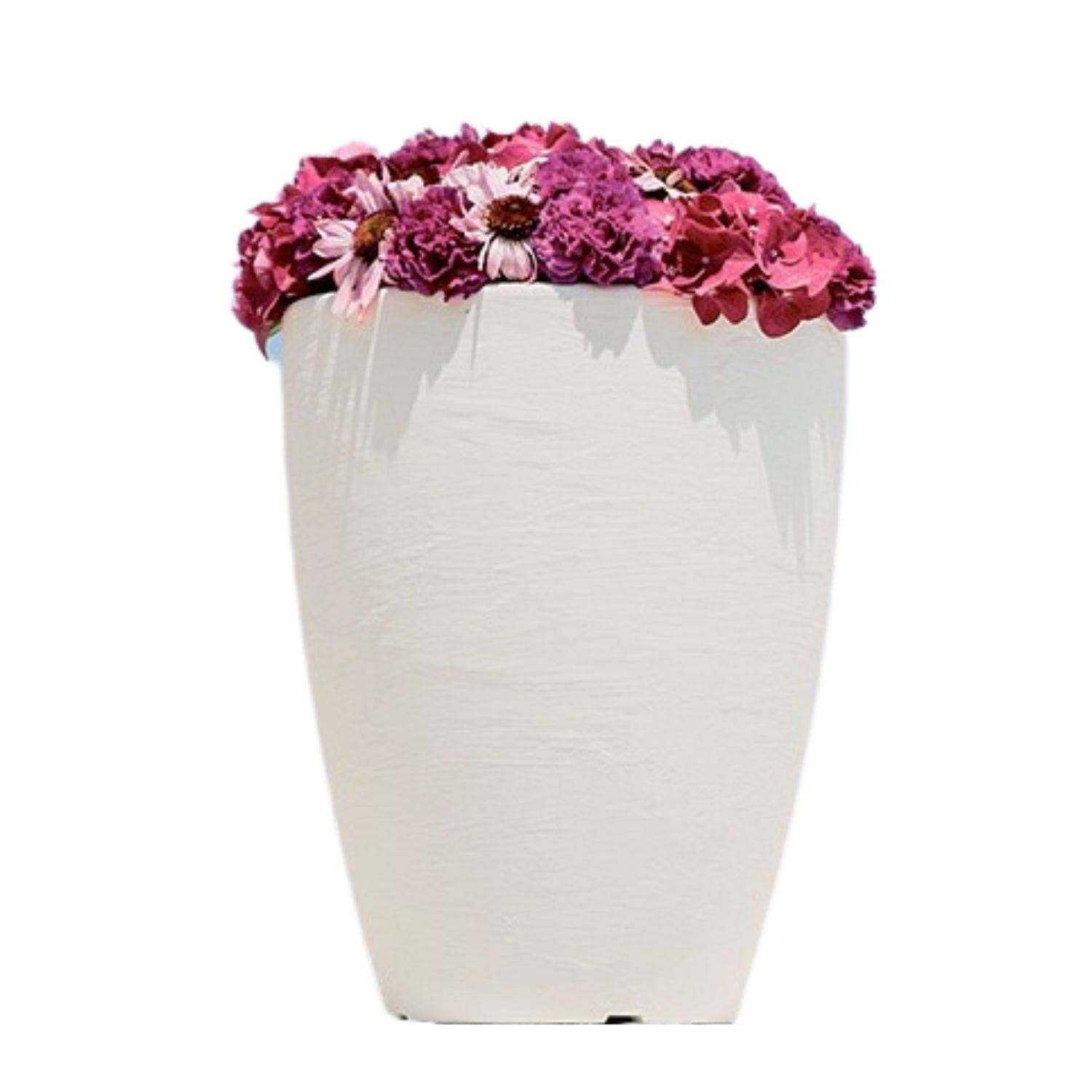 Vaso moderno bianco 30x38cm Adone Round Monacis