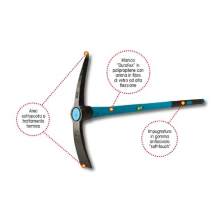 Piccone con manico Duraflex FT -2