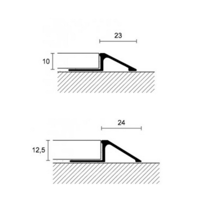 Profilo pavimenti 270cm Cerfix Pronivel P Profilpas -1