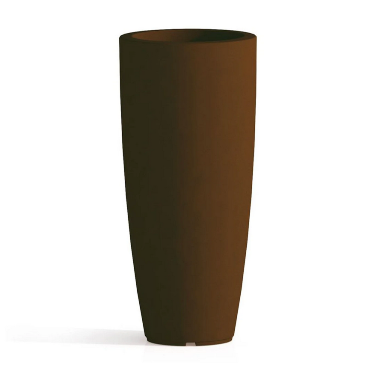 Portavaso da esterno in polietilene 70cm Stilo Round Monacis -15