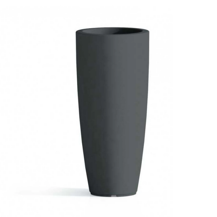 Portavaso da esterno 90cm in polietilene Stilo Round Top Monacis -12