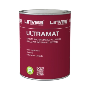 Smalto per interni opaco bianco Ultramat Linvea -1