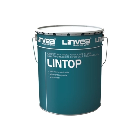 Pittura all'acqua lavabile colorata Lintop Linvea -1