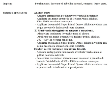 Pittura per interni lavabile colorata Super Printal Opaco Linvea -2