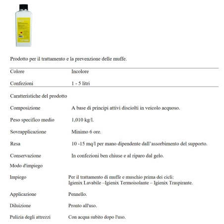Trattamento delle muffe Igienix Linvea -2