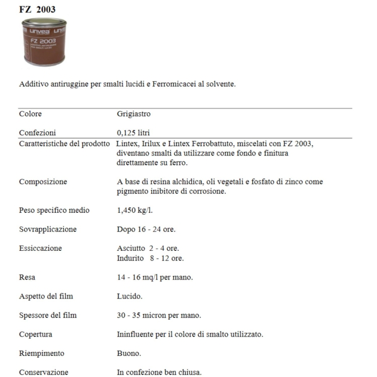Fondo antiruggine per smalto FZ 2003 Linvea 0.125 l -2