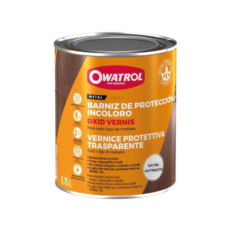 Vernice impermeabilizzante protettiva per metallo Oxid Vernis Satinato Owatrol -1