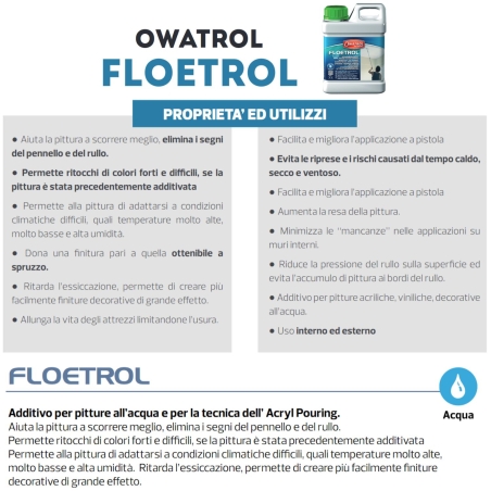 Additivo per pitture all'acqua Floetrol Owatrol -2