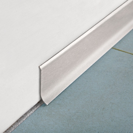 Battiscopa acciaio inox satinato 200 cm Progress Profiles BTACS -1