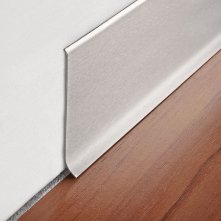 Battiscopa acciaio inox satinato 200 cm Progress Profiles BTACS -5