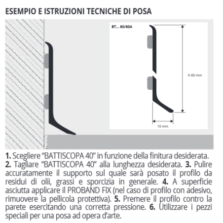 Battiscopa alluminio anodizzato argento 200 cm Progress Profiles BTACS -4