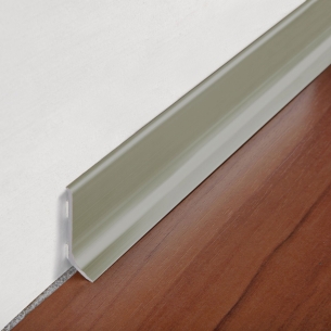 Battiscopa alluminio anodizzato titanio 200 cm Progress Profiles BTBT -1