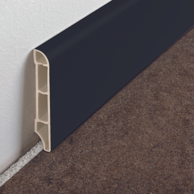 Battiscopa nero 250 cm H 70 mm Progress Profiles 7011 BTEPR -2