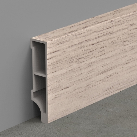 Battiscopa Rovere Grigio 240 cm H 40 mm Progress Profiles 4010 BTEPR -1