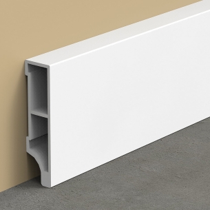 Battiscopa Bianco 240 cm H 40 mm Progress Profiles 4010 BTEPR -1