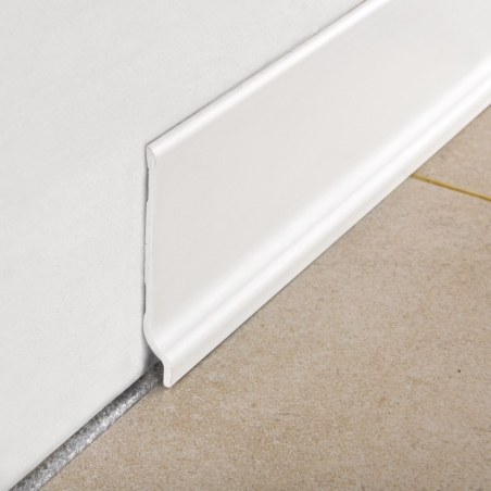 Battiscopa Bianco 200 cm H 70 mm Progress Profiles 70 BTPR -1