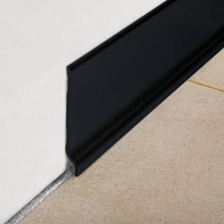 Battiscopa Nero 200 cm H 70 mm Progress Profiles 70 BTPR -1