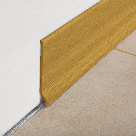 Battiscopa Rovere Chiaro 200 cm H 70 mm Progress Profiles 70 BTPR -1