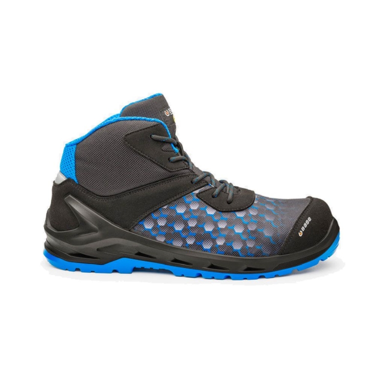 Chaussure haute I-Robox noir et bleu S3 ESD SRC B1209B Base -1