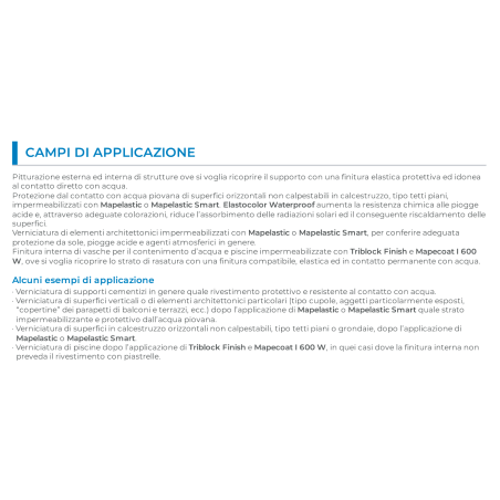Pittura acrilica impermeabile all'acqua Elastocolor Waterproof Mapei 20 kg -2