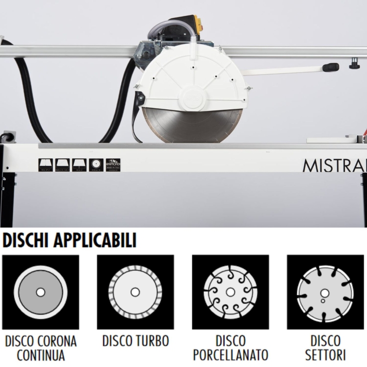 Segatrice a motore scorrevole Mistral 90 Raimondi -7