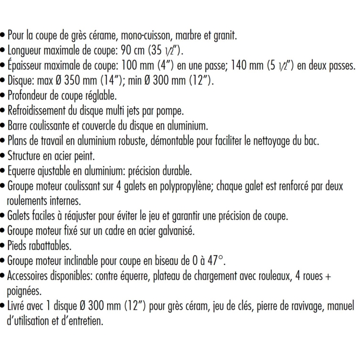 Scie à moteur coulissant Mistral 150 Raimondi -10