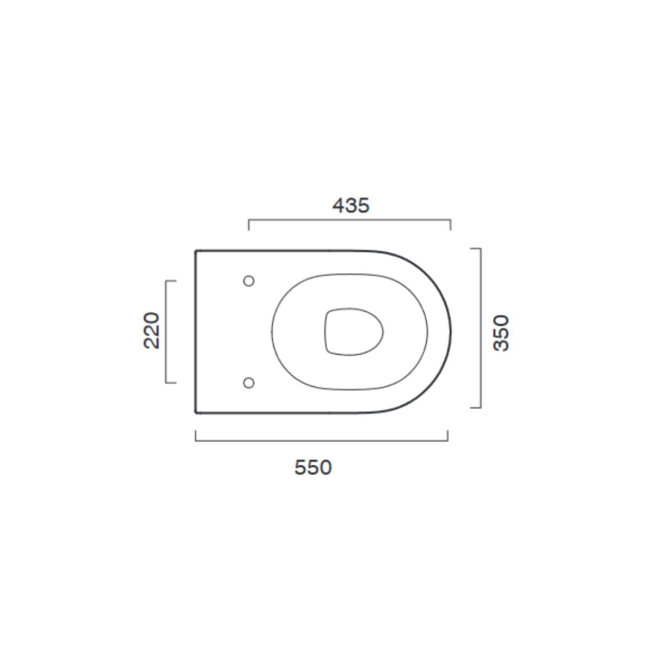 Wc a pavimento 55x35 Zero traslato Catalano -4