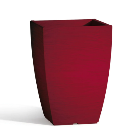 Vaso giardino colorato 38cm in polietilene Adone Square Monacis -7