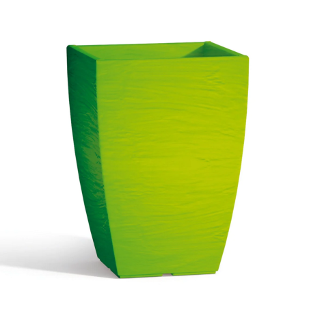 Vaso giardino colorato 38cm in polietilene Adone Square Monacis -8