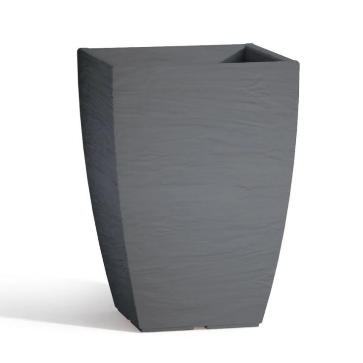 Vaso giardino colorato 38cm in polietilene Adone Square Monacis -10